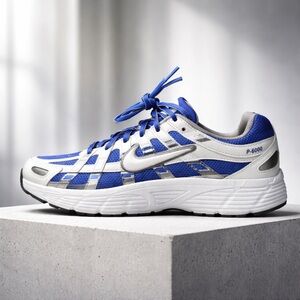 Nike P-6000 Royal Blue and White Shoes youth size 5Y